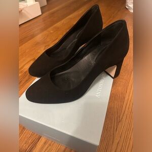 Antonio Melani Black Suede Heels - Excellent Condition
